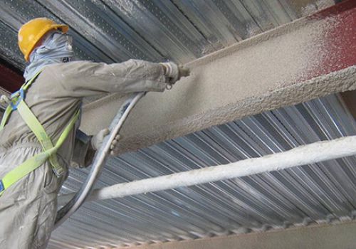 Thi công vữa chống cháy 